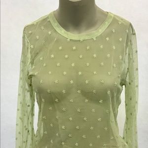 Sheer Pullover Knit Top Forever 21